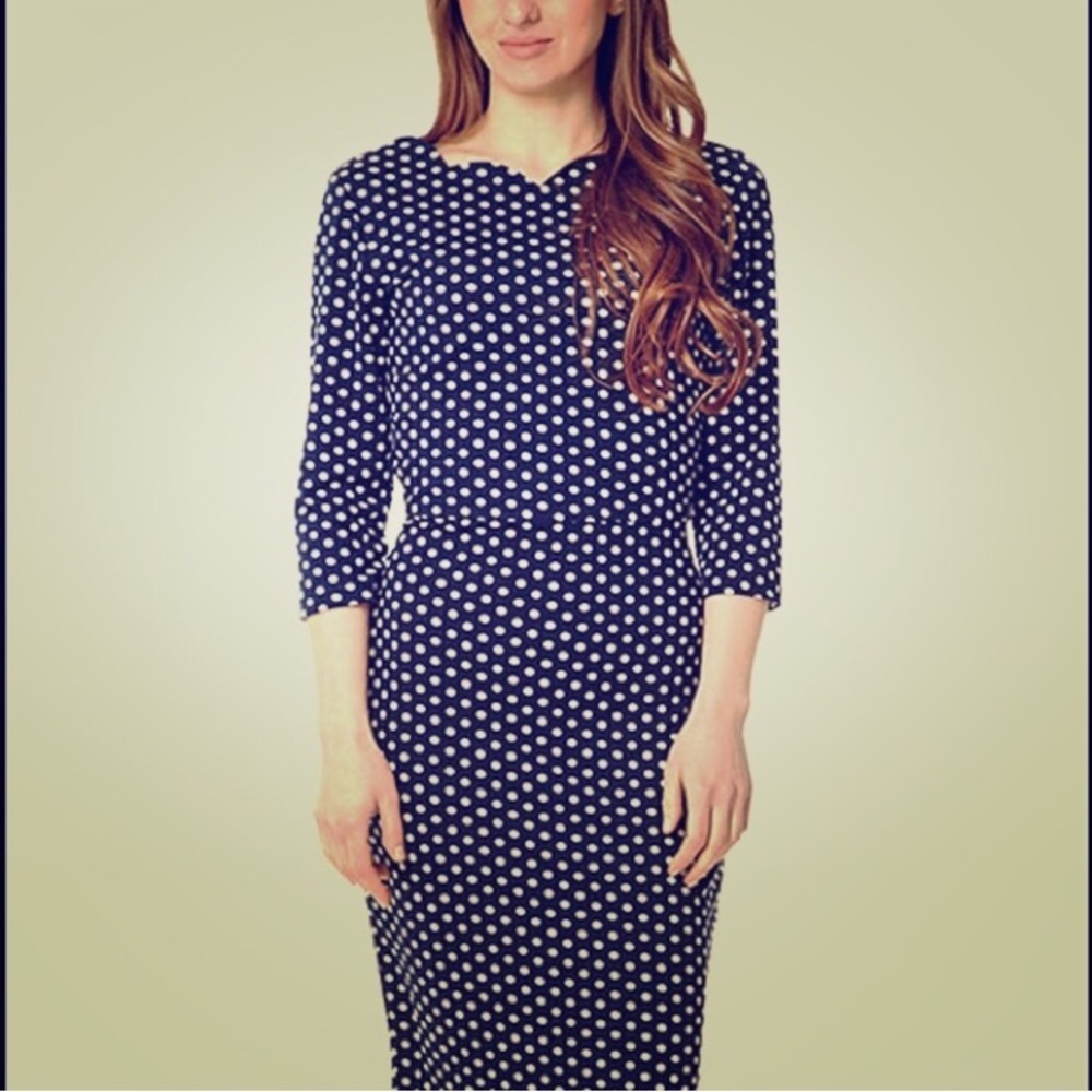 ModCloth polka dot dress.